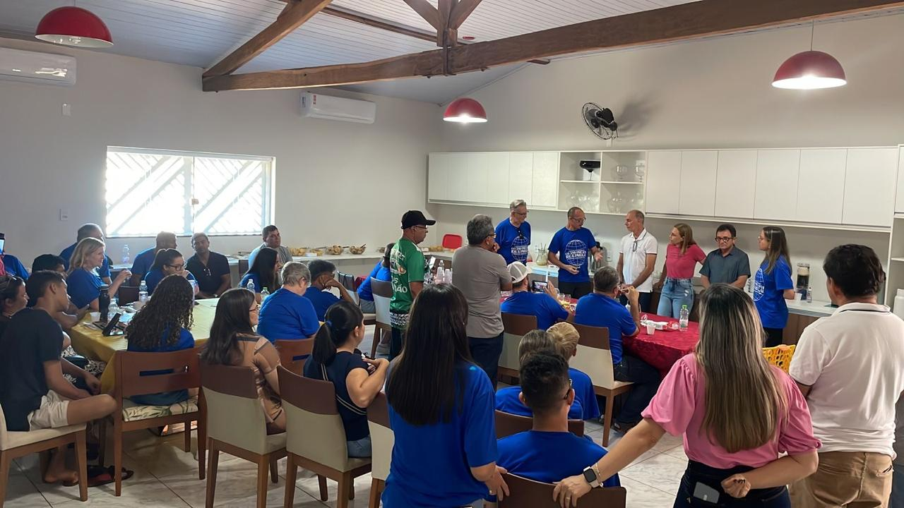 Evangelism visit at the mayor's home with city hall employees